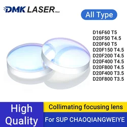 DMK SUP CHAOQIANG WEIYE Laser Collimator&Focusing Lens D16 D20 F50/150/400/600mm For SUP 20/21/23ST Laser welding cleaning head