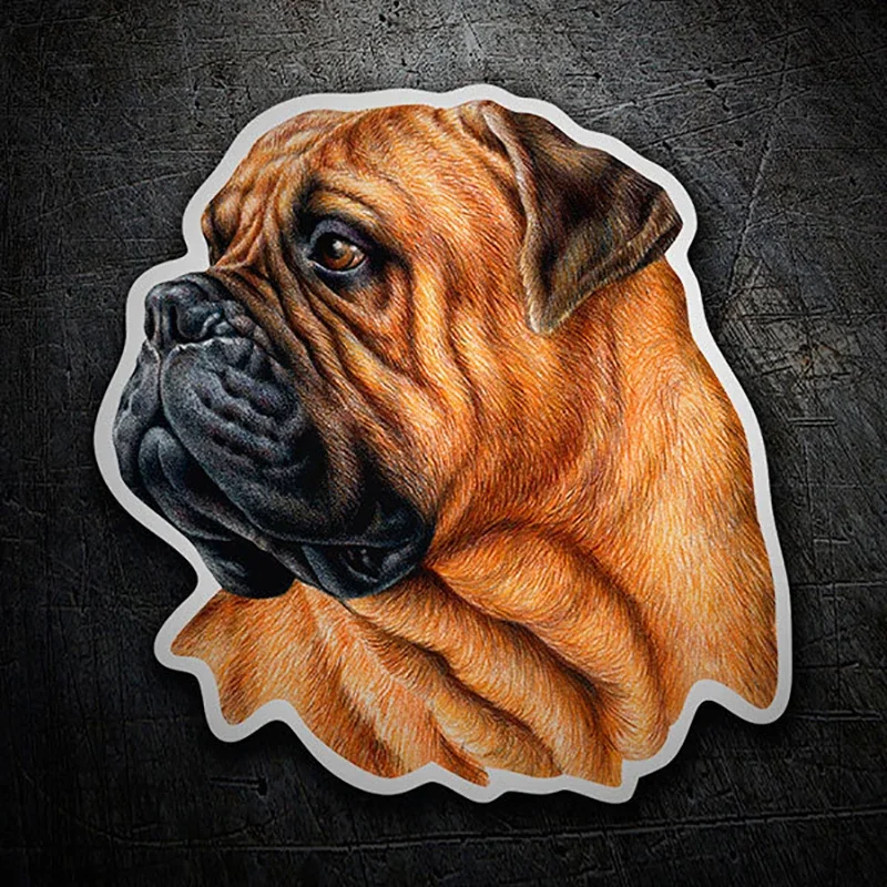 1Pc Bullmastiff Dog Waterproof Vinyl Sticker Multiple Sizes for Car Motorcycle Bumper Window