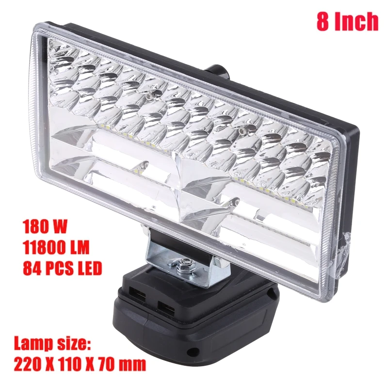 Lampada da lavoro a LED portatile 180W Luci inondazione a LED impermeabili super luminose per esterni