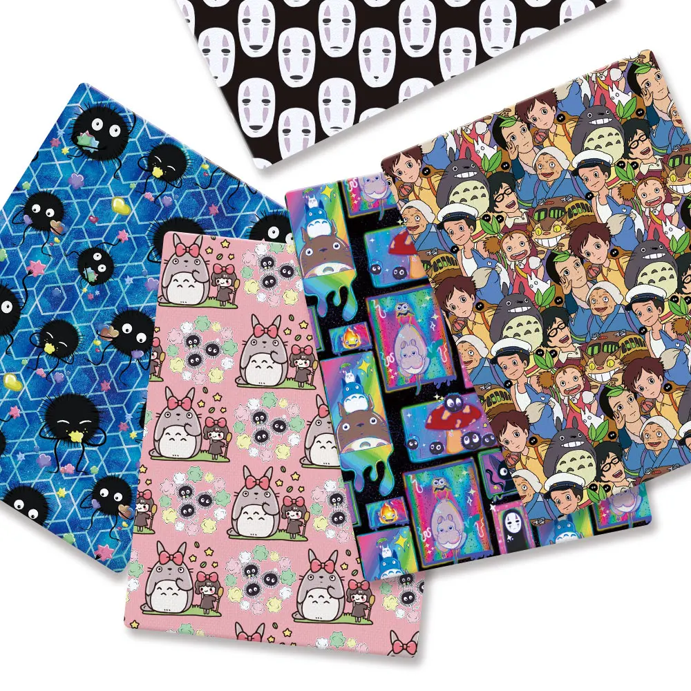 Cartoon Fabric Hot DIY140*50cm Handmade Sewing Patchwork Quilting Baby Dress Home Sheet Printed Fabric Fabric Sewing Kids Fabri