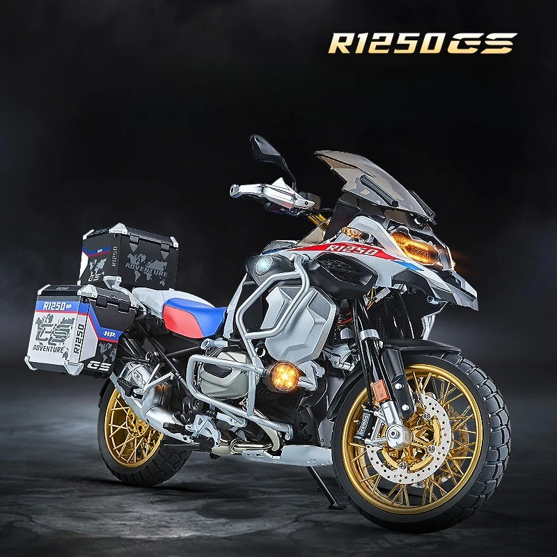 ダイキャスト 1:7 スプレー BMW R 1250 GS アドベンチャー合金スーパーバイクモデルコレクションミニチュア車ボーイフレンドギフト家の装飾