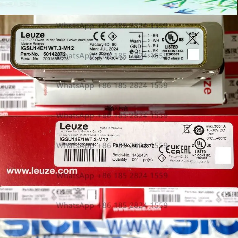 

LEUZE slot sensor GSU12/G6X.3-M12 ， IGSU14E/1WT.3-M12 Brand new, in stock