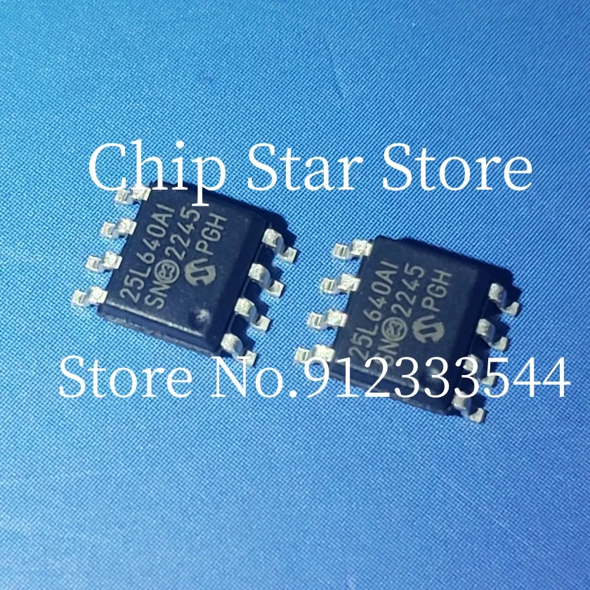 5-100pcs  25LC640A-I/SN 25LC640AT-I/SN 25LC640A SOIC8 EEPROM 64 Kbit 100%New And Original