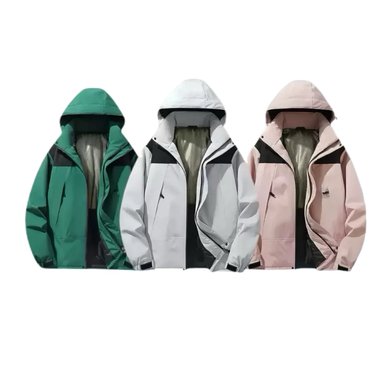 2025 Новая графеновая зимняя куртка для пар, утепленная флисовая теплая, ветрозащитное повседневное пальто с капюшоном