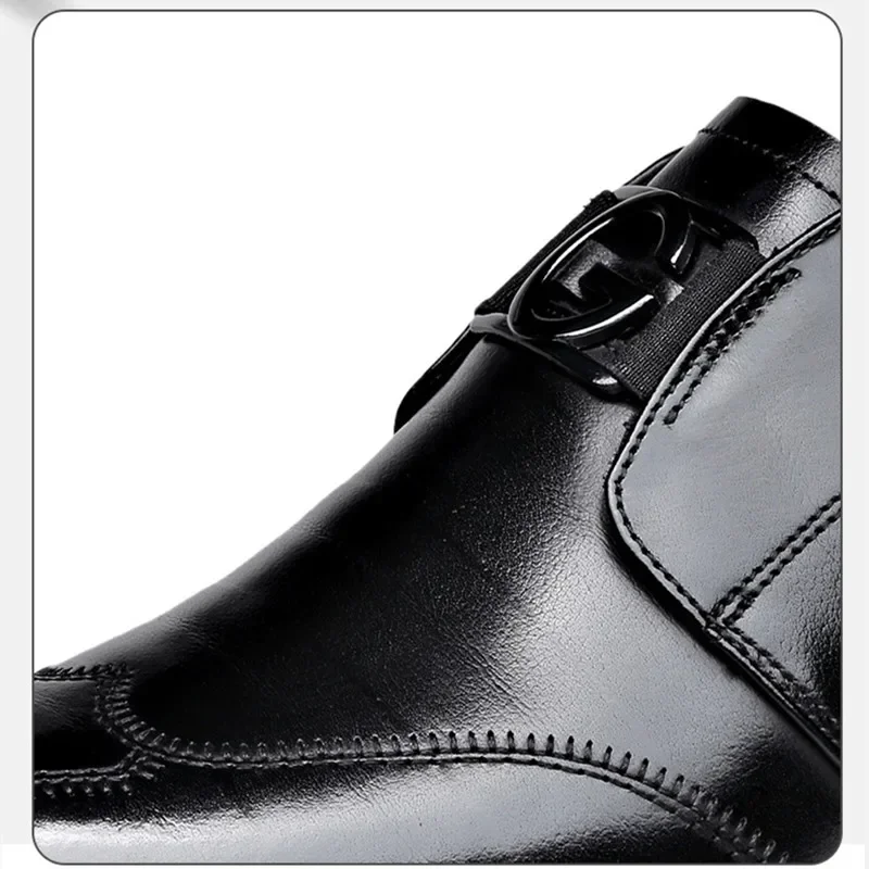 Sapatos Oxford de couro italiano para homens, sapatos de casamento luxuosos, sapatos de vestido de dedo apontado, Derbies clássicos, plus size 38-48, mais novos