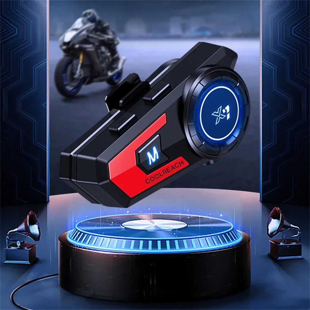 X7 Motorcycle Full Half Face Helmet Headset Wireless Bluetooth Speaker Waterproof Music Earphone Handsfree Stereo for moto