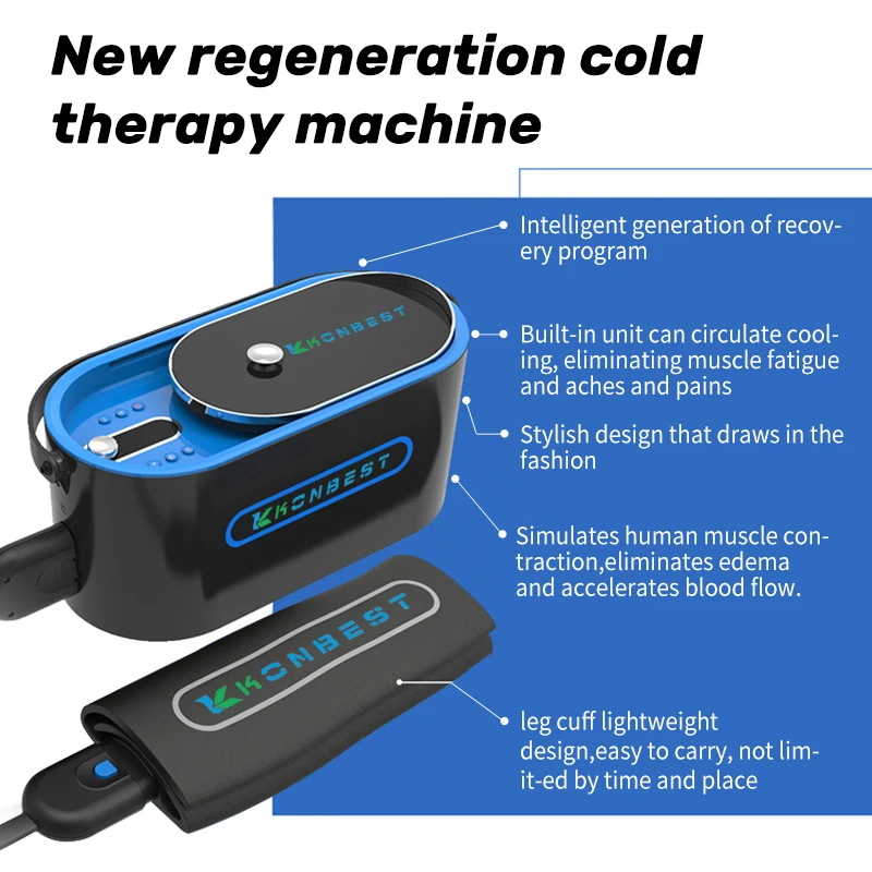 Therapeutic Physical Air Cold Compression Therapy Machine Ice Cryptherapy Recovery System Equipment Treatment  Unit for Leg Knee