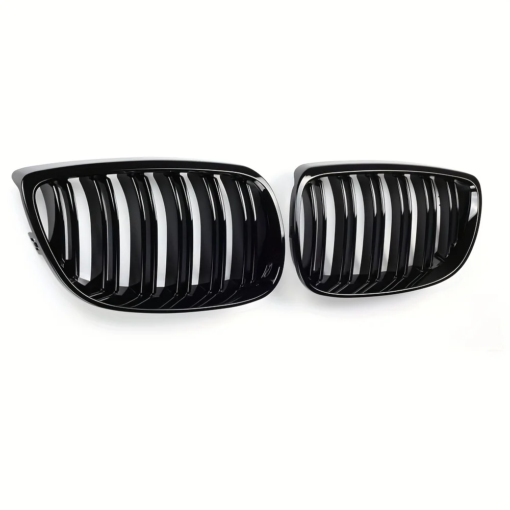 2pcs กันชนหน้ากันชนสําหรับ E92 E93 M3 2006-2009 GLOSS Black Dual Line Grille จัดแต่งทรงผมรถ Racing ลูกกรงเปลี่ยน