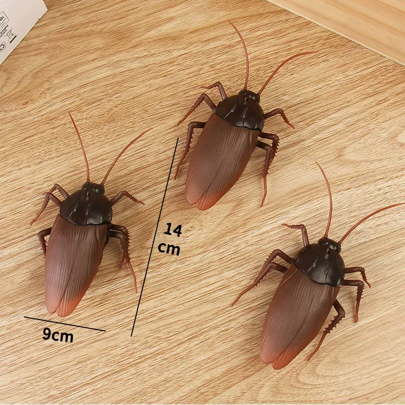Generic Remote Control Cockroach Toy Infrared Electric Crawling Prank Toy Creative Funny Simulation Insect For Party Halloween