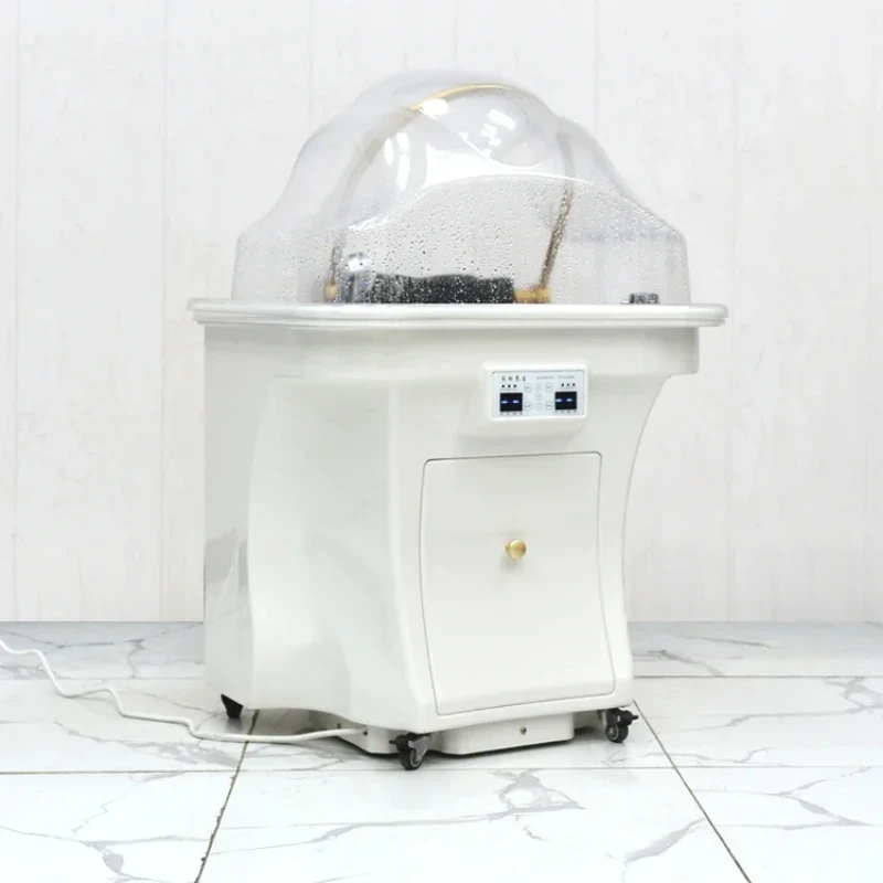 Professional Hairdresser Head Massager Water Storage Lying Barber Shaving Water Circulation Fumigation Beauty Sedia Home Chair 3