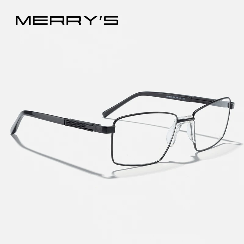 

MERRYS DESIGN Men Classic Titanium Alloy Optical Glasses Frames Square Eyeglasses Male Luxury Brand Glasses Frames S2093