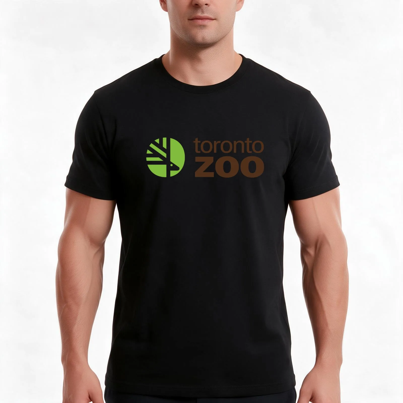 Toronto Zoo, Canada Zoo Park Logo3 T-Shirt, Summer Casual Cotton Tee, Oversized Streetwear Tops, Vintage Graphic Print
