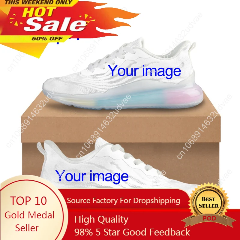 

Custom Made Sublimation Print Air Cushion Shoes Women Sports Running Sneakers