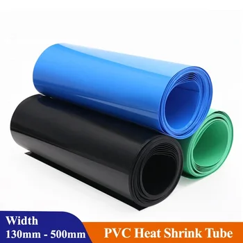 1/2/5 m Genişlik 130mm ~ 500mm 18650 Lipo Pil PVC Isıyla Daralan Boru Daralan Boru Yalıtımlı streç film Lityum Kılıf kablo kılıfı