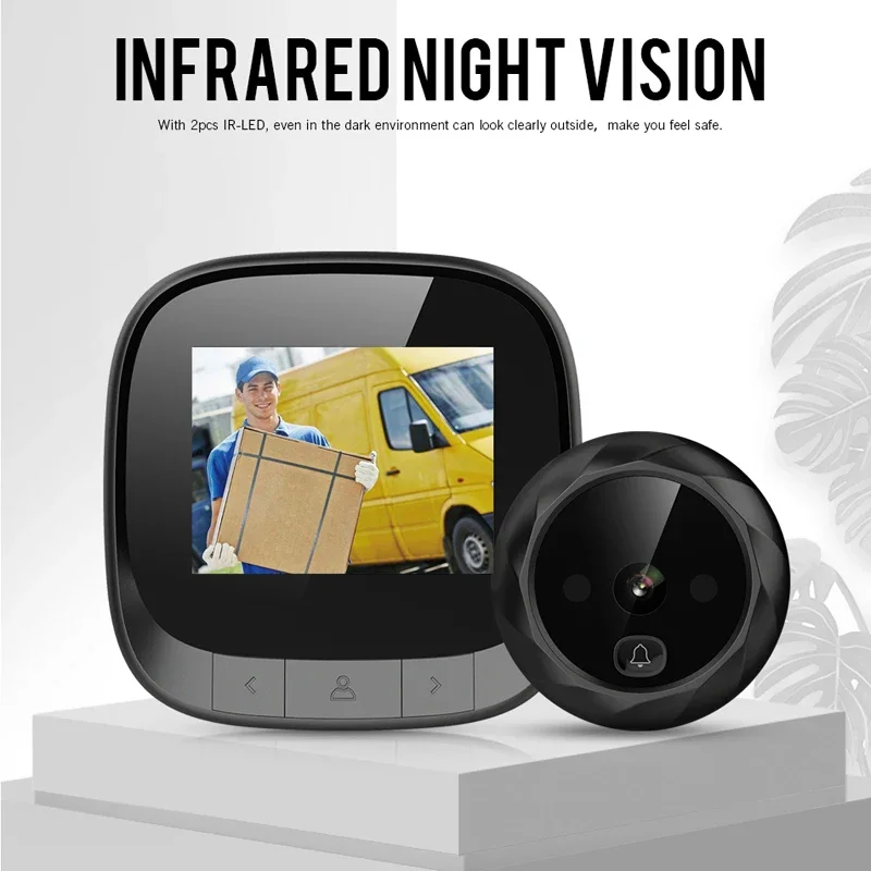 

2.4 Inch LCD Screen Electronic Door Viewer Bell IR Night Door Peephole Camera Smart Viewer Photo Recording Digital Door Camera