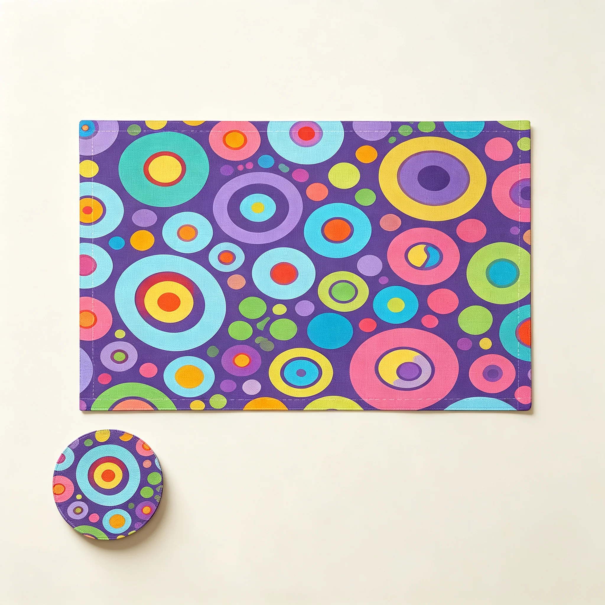 Memphis Nordic dopamine pvc placemat waterproof table runner oil proof easy to clean girl's heart table imitation linen small ta