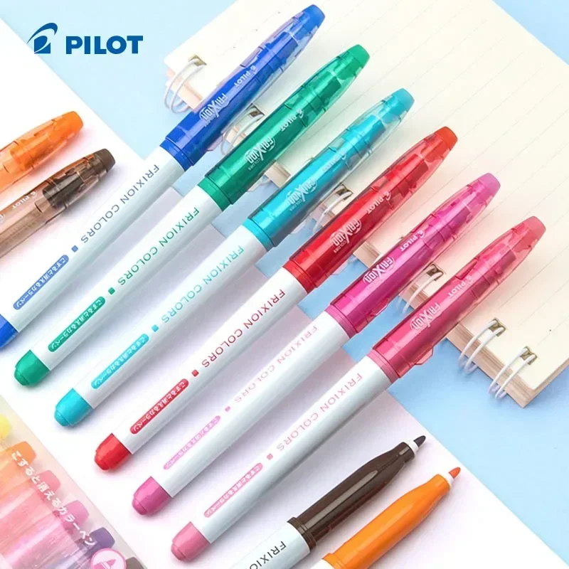 Japan PILOT New Erasable Watercolor Pen Brush 6/12 Color Graffiti Set Marking Filling Pen Childrens Stationery Painting Gift