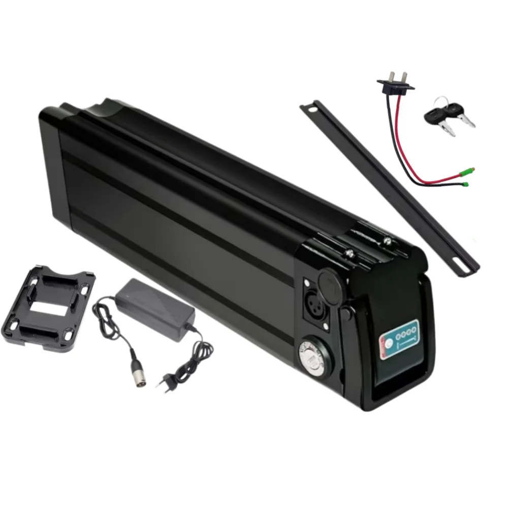 Hochleistungs-36V 15Ah 20Ah 25Ah Silver Fish 18650 Akku mit integriertem BMS und 2A Ladegerät für Bafang 250W 1000W E-Bike Lithium-Akku.