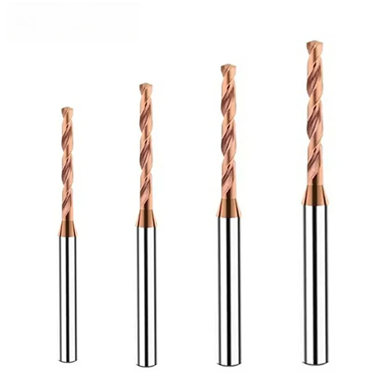 Micro Carbide Drill 3xD Mini Twist Bit CNC DIY 0.31-3.99mm D4 Shank Diameter 4mm Tungsten Steel Hard Alloy Drill Stainless Steel