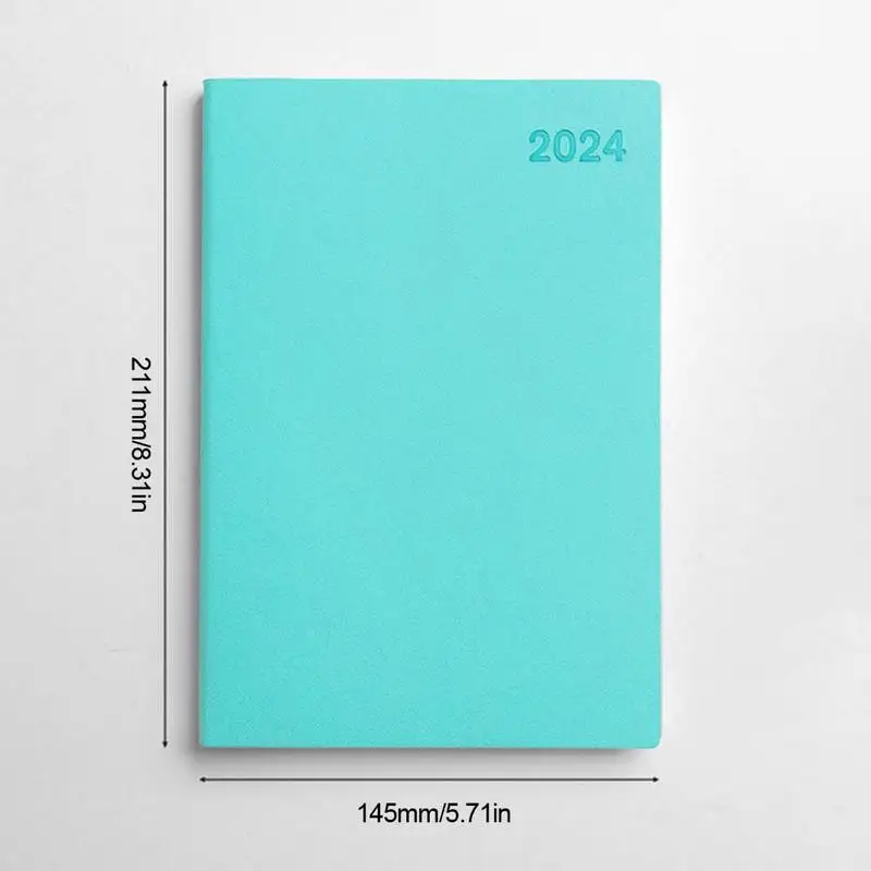 Task Notebook for Work To Do List PU Leather Notebook 2024 Planner Journal for Work Schedule Business Portable Notepad for