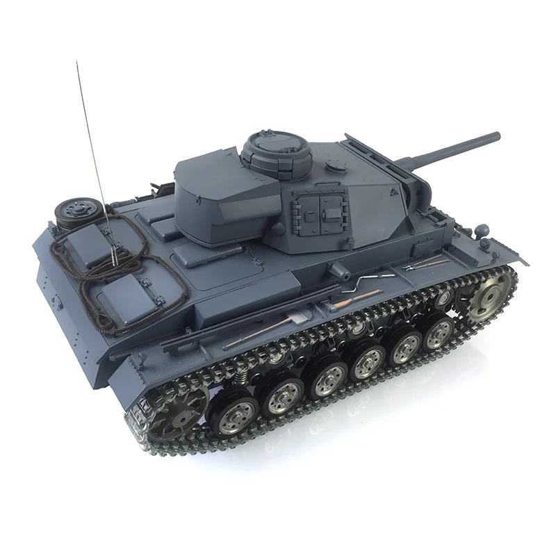 1/16 7.0 HENG LONG FPV Customized Panzer III L RTR RC Tank 3848 Metal Track Wheel Remote Control Car TH17346-SMT4