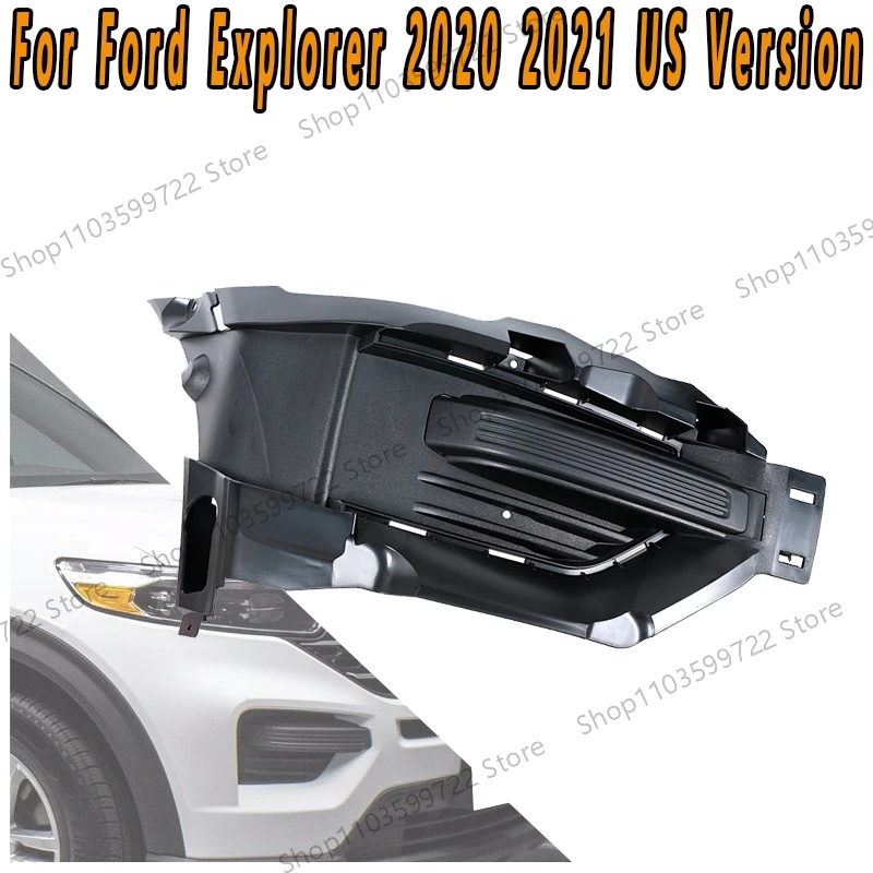 

US Version For Ford Explorer 2020 2021 Suitable Front Bumper Fog Light Cover Frame Bumper Grille LB5B-15A298-A LB5B-15A299-A
