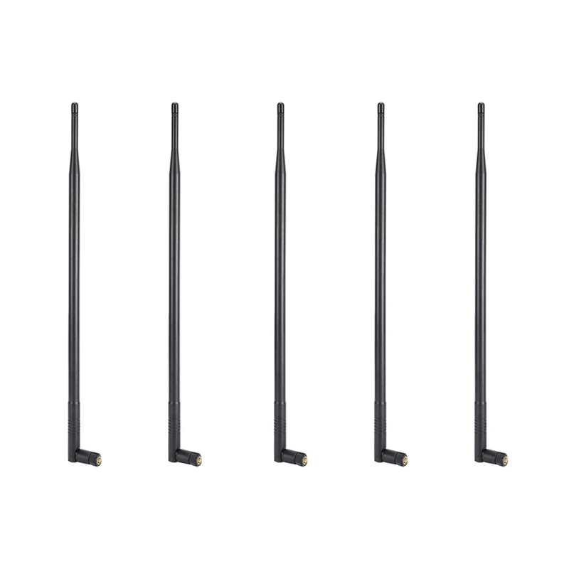 

5X 12DBI Wifi Antenna, 2.4G/5G Dual Band High Gain Long Range Wifi Antenna With RP‑SMA Connector For Wireless Network