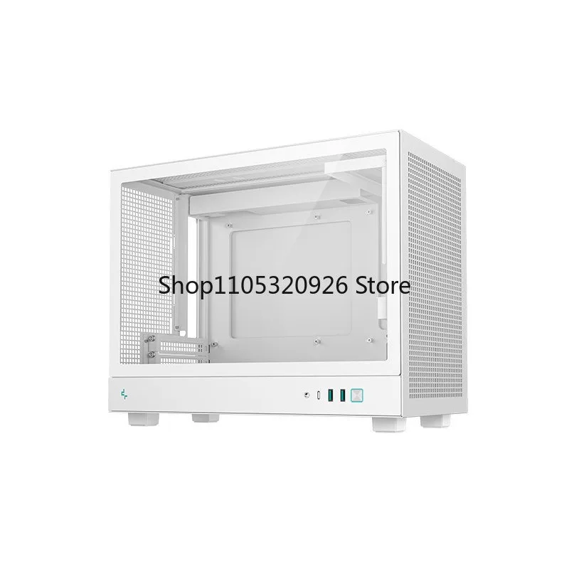 Compact CH160 ITX Case – Mesh Side & Handle Versatile Support for Long GPU ATX PSU & Type-C