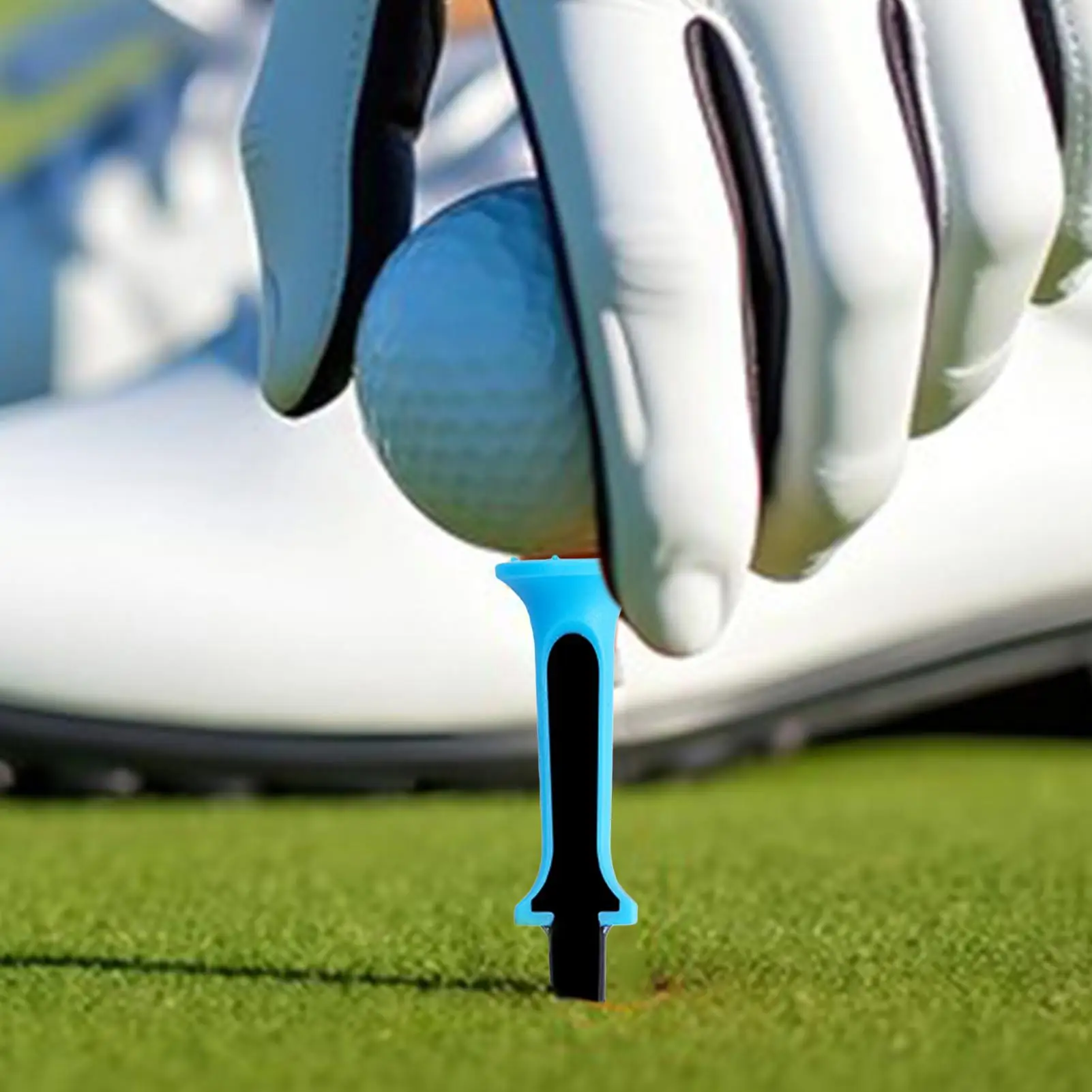 

5PCS Professional Golf Tees 80mm Blue-Black ABS Tee Golf Accesories Training Aids For Driving Range Turf Mat Tournament Putting