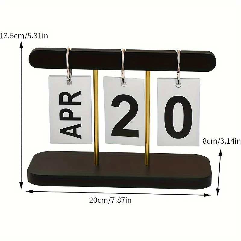 Nordic Style Creative Page-Turning Desk Calendar English Everyday Landscape Durable Plastic Home Office Decoration