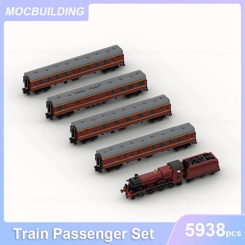 A Magic Train Passenger Set Model MOC Building Blocks DIY Assemble Bricks Transportation Educational Creative Toys Gifts 5938PCS