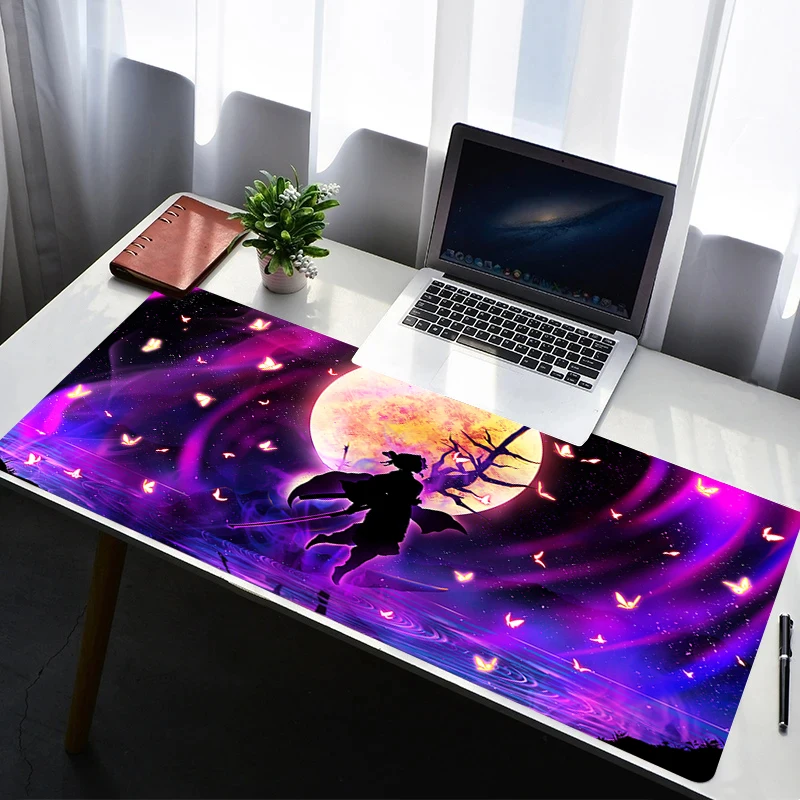 

Mouse Pad Computer Gaming Accessories Mousepad Rubber Extended D-demon Slayer Kochou Shinobu Desk Mat Laptop Gamer Keyboard Pad