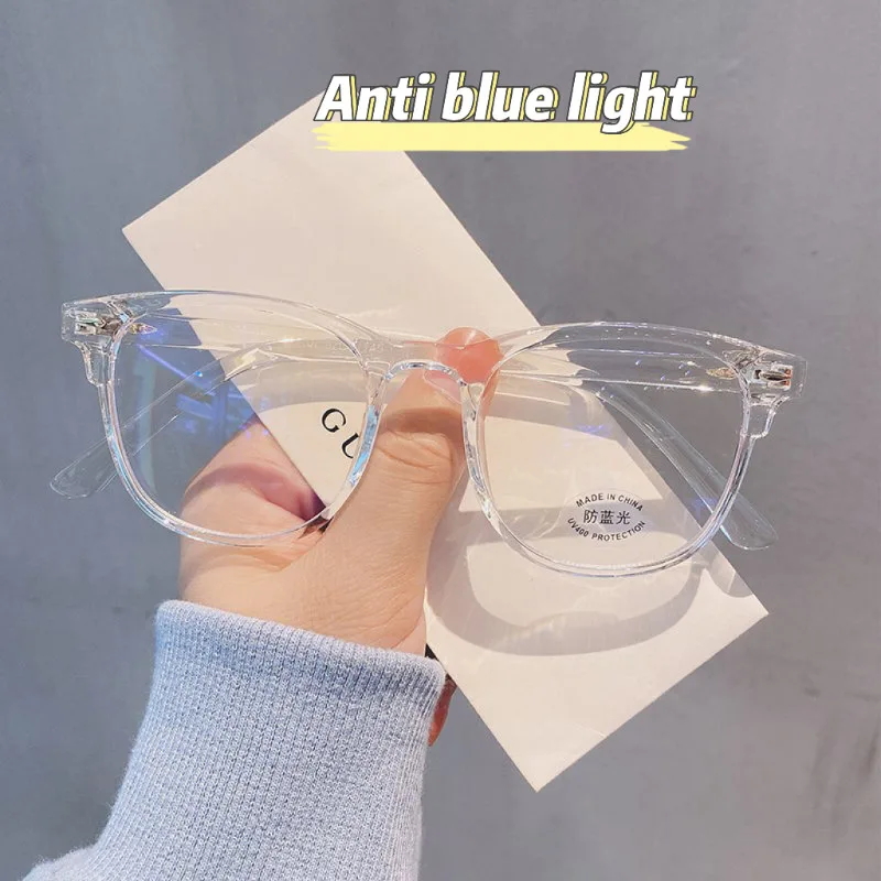 Transparent Computer Glasses Frame Women Men Anti Blue Light Round Eyewear Blocking Glasses Optical Spectacle Eyeglass