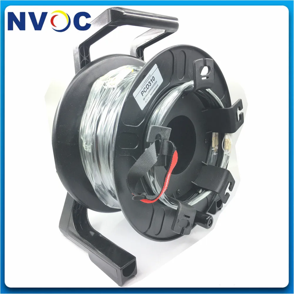 MM,8C,OM3-300,Armored Black Cable,5.0mm,8F LC/UPC(8Core) to LCUPC Fiber Optic Patch Cord 150M 200M with PCD310 Reel/Roll