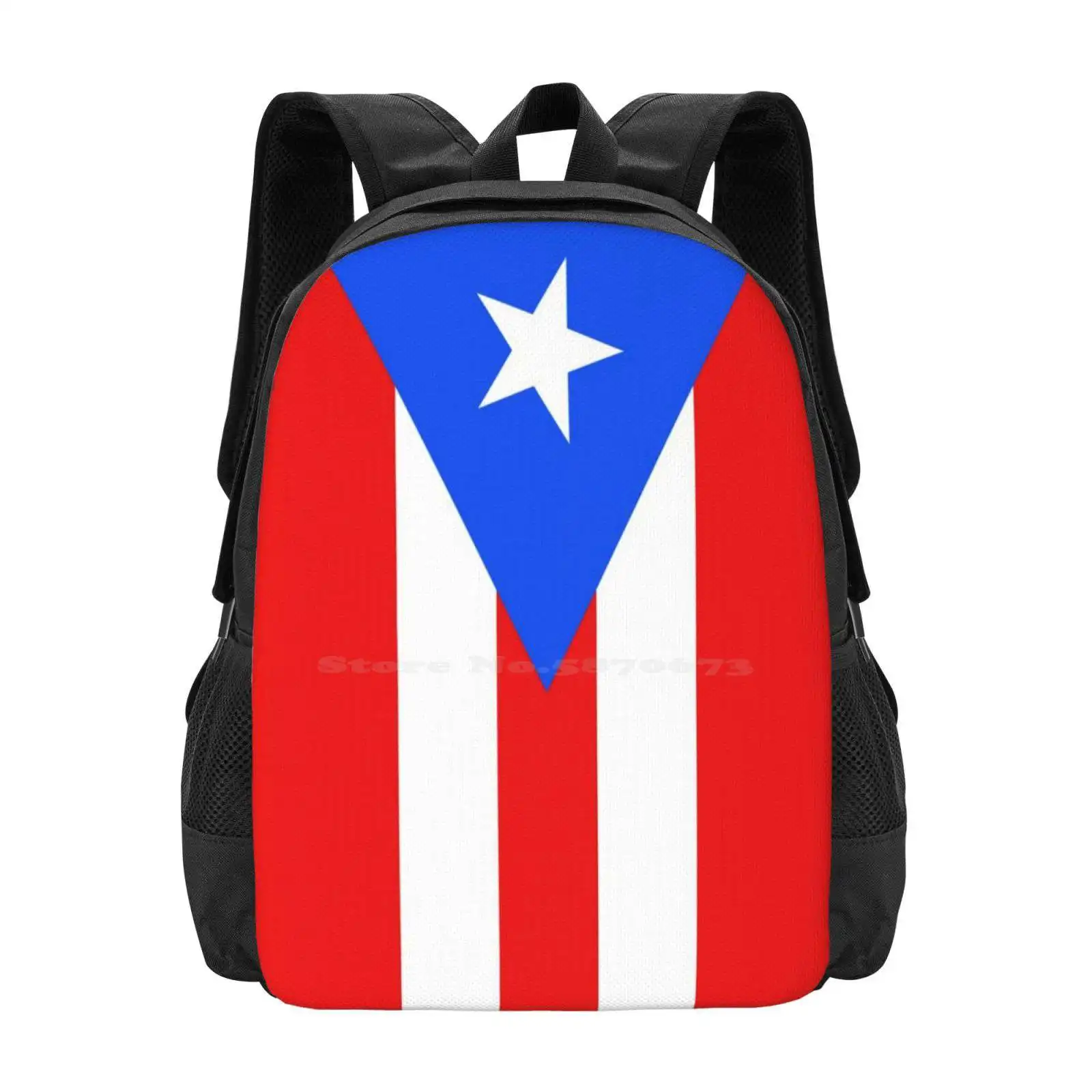 Puerto Rico Flag Duvet Bedspread School Bags Travel Laptop Backpack Puerto Rico Puertorican Puertorrique ? Os Nuyorican Flag