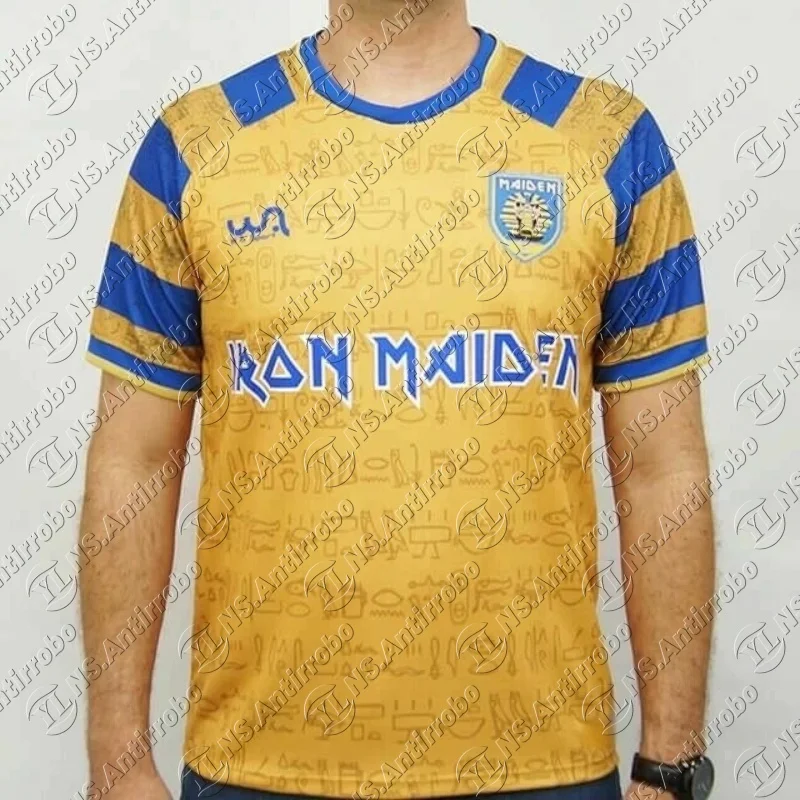 Powerslave lron Maiden Replica Classic Football Jersey Outdoor Sportswear Men And Women's T-shirts During Daily Sports Training