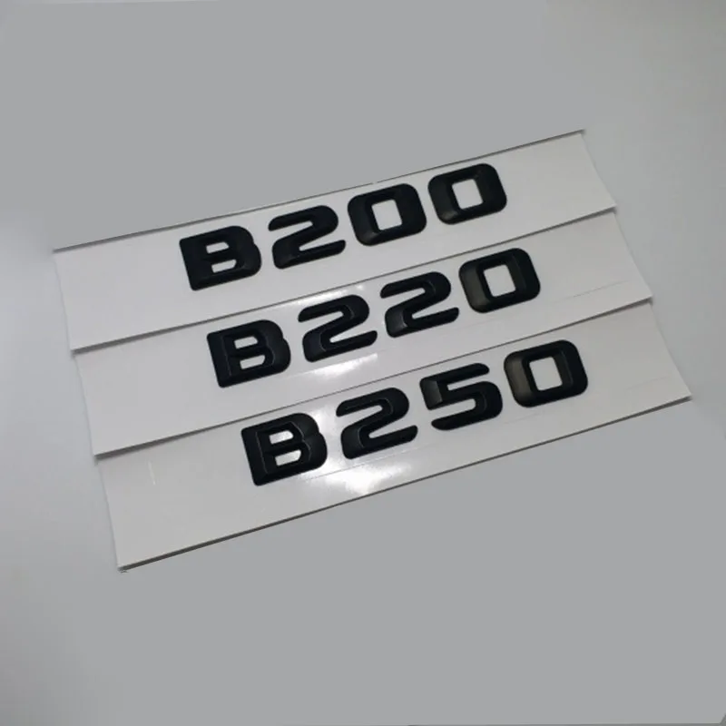 

Bright Black Convex ABS B160 B180 B200 B220 B250 B280 Styling Badge Emblem Trunk Car Sticker Decal For 14-16 Year Mercedes Benz