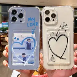 Card Holder Case for Samsung Galaxy S24 Ultra S22 S23 Plus S20 S21 FE A55 A54 A53 A52 A52S A35 A23 A24 A33 Wallet Pocket Cover