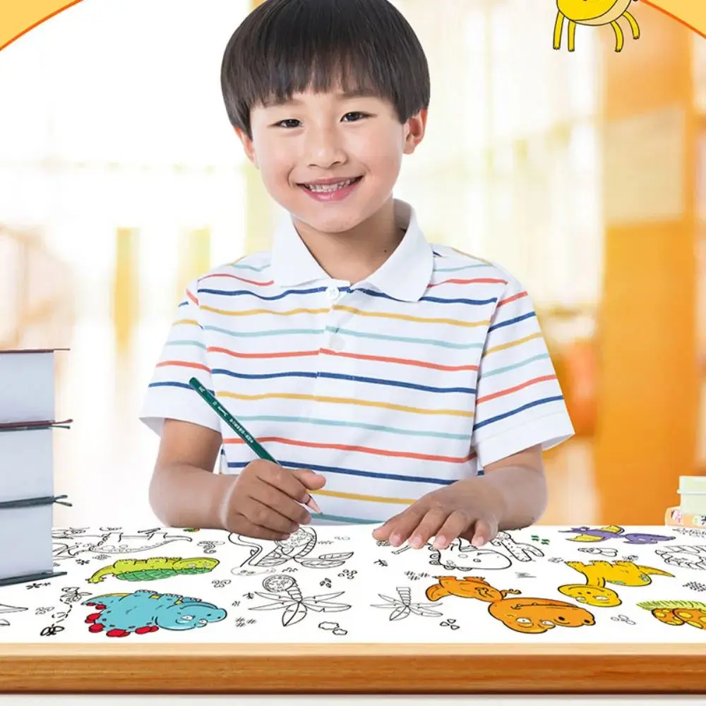 Nuevo Rollo de dibujo de papel Multicolor DIY Graffiti Scroll juguete educativo
