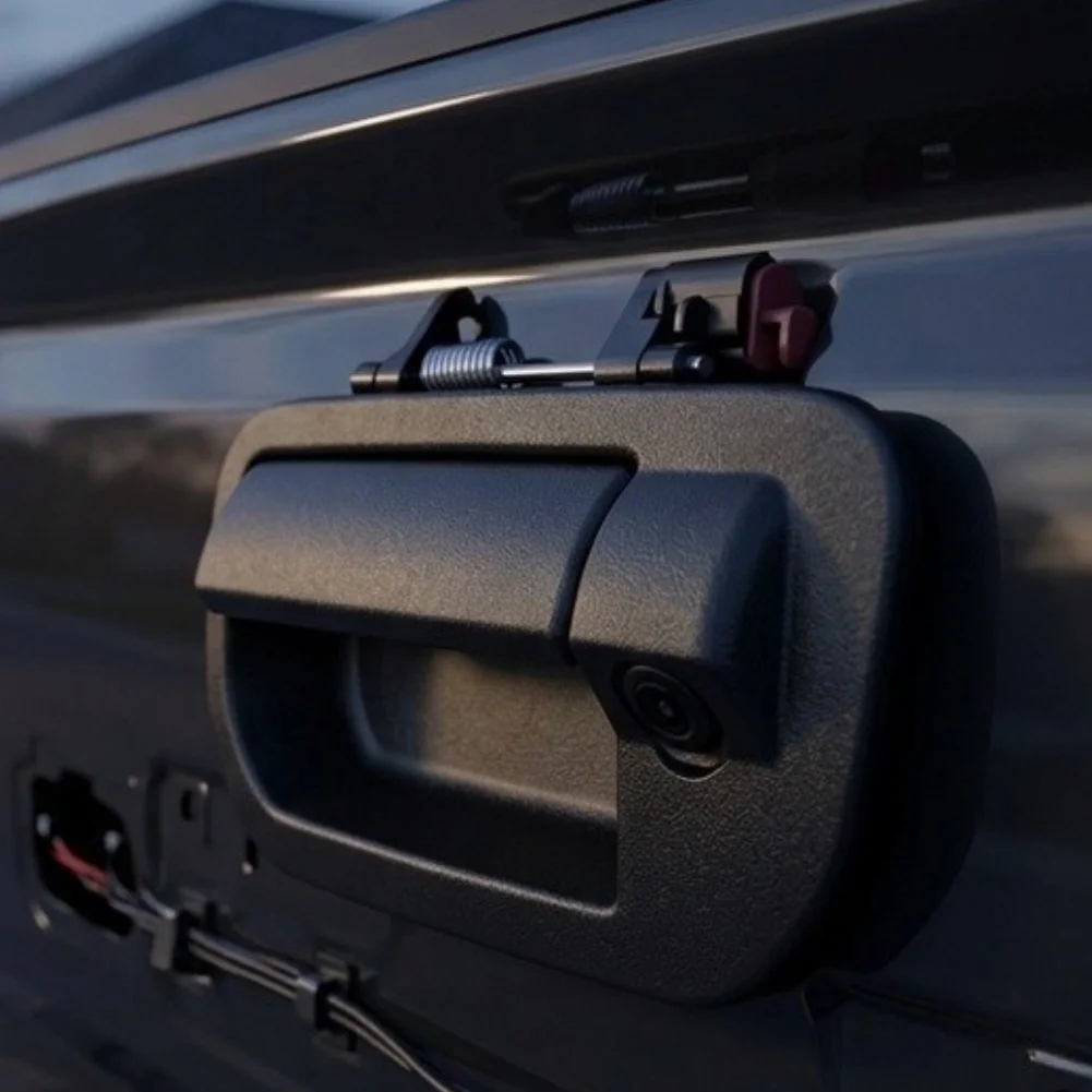 HD For AHD Backup Camera Installed in Tailgate Handle for Honda For Ridgeline For 2006 to 2014 Black ABS Material