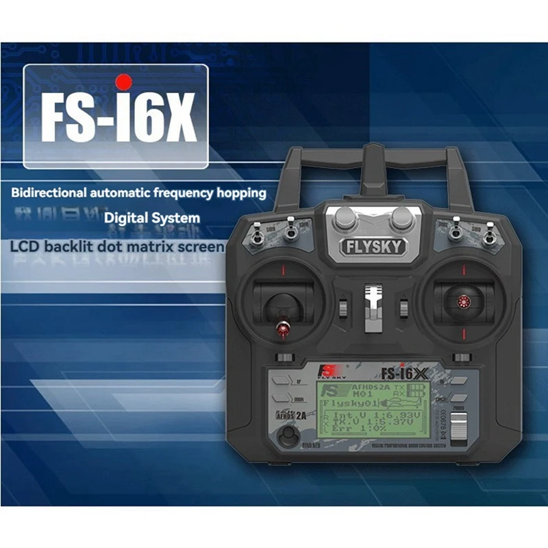 FLYSKY FS-I6X 6-10CH RC เครื่องส่งสัญญาณ IA10B สําหรับเฮลิคอปเตอร์เครื่องบิน RC FPV Racing Drone