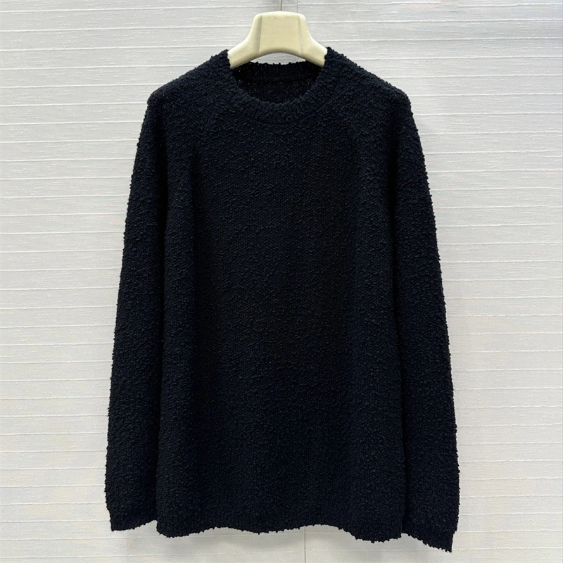 

Women's sweater New elastic knitted pullover for autumn 2025 wool blend Knitwear round neck slim fit long sleeved top Women top