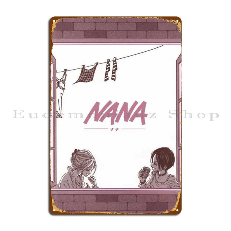 Nana Anime Inspired Anime Masterpiece Metal Plaque Poster Rusty Classic Wall Decor Garage Decoration Print Tin Sign Poster