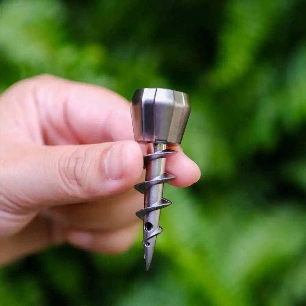 1pcs 23mm Metal Screw Spiral Style Head Self-made Metal  DIY Water Smoking Pipe Accessories