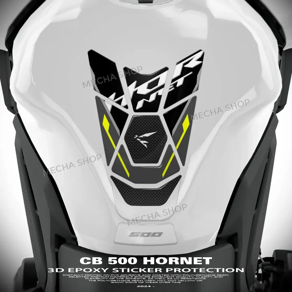 

For CB500 CB 500 Hornet 2024 2025 2026 Motorcycle Accessories 3D Epoxy Resin Sticker Protection Kit Tank Pad