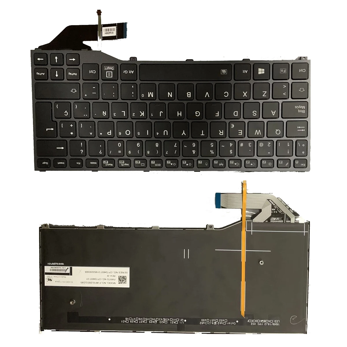 Original Keyboard for Fujitsu Siemens Lifebook P727 P728 U727 U728