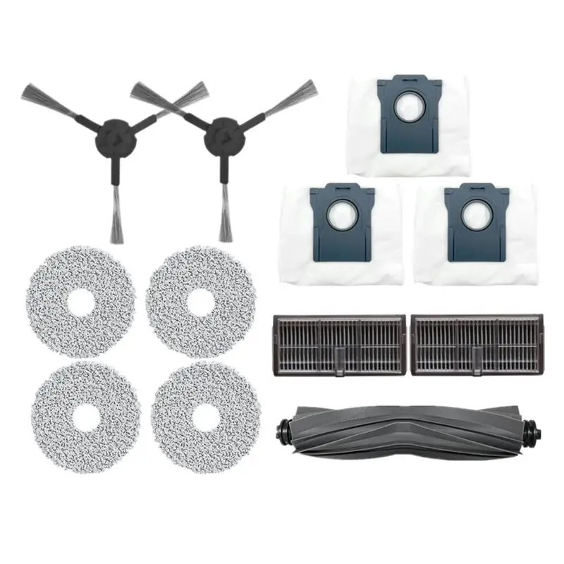 

Комплект запасных частей ABRE для робота-пылесоса Dreame Bot L10s Pro Ultra Heat: основная и боковые щетки, фильтр, тряпка для влажной уборки