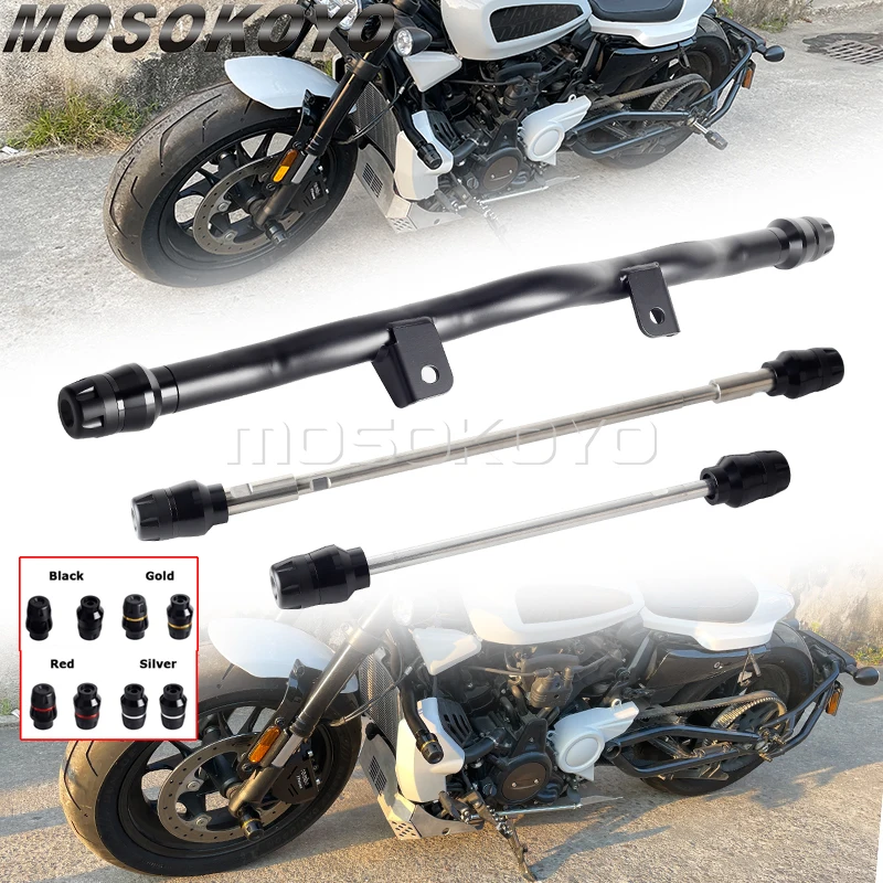 

RH1250S Motorcycle Highway Peg Crash Bar Flat-Out Bar Engine Guard Protector For Harley Sportster S 1250 S 2021-2023 Bumper Bars