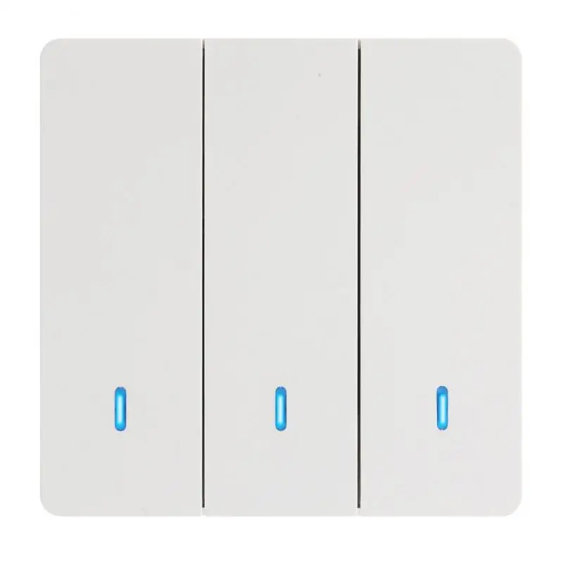 CoRui 10A Mini Smart Switch Light RF 433Mhz Wall Panel Switches With Remote Control Mini Relay Receiver 220V LED Light Lamp Fan