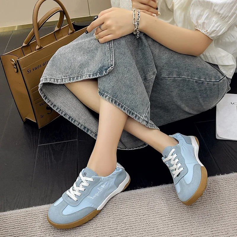 Women's Shoes 2024 Fashion Front Lace-up Women's Vulcanize Shoes Hot Sale Round Head High Quality Light Comfortable Casual Shoes